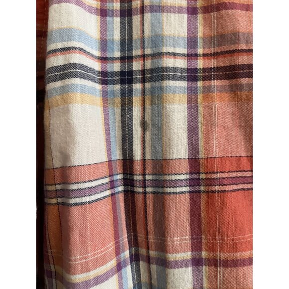 IZOD MENS XL Saltwater Relaxed Classsic Button Down Short Sleeved Shirt - Picture 11 of 11